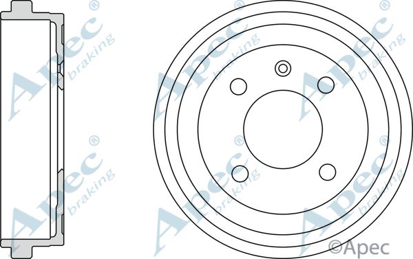 APEC BRAKING stabdžių būgnas DRM9929